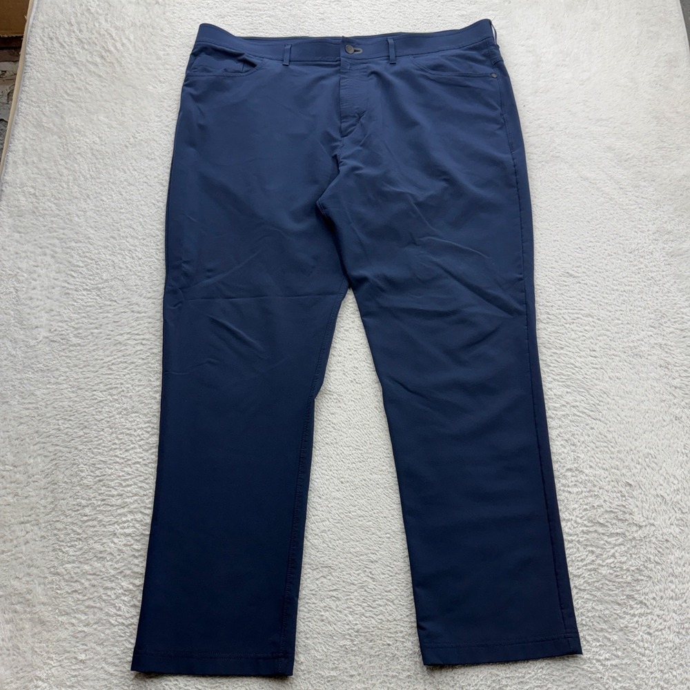 Public Rec Workday Pant Mens 42x30 Navy Blue Straight Leg Stretch Performance